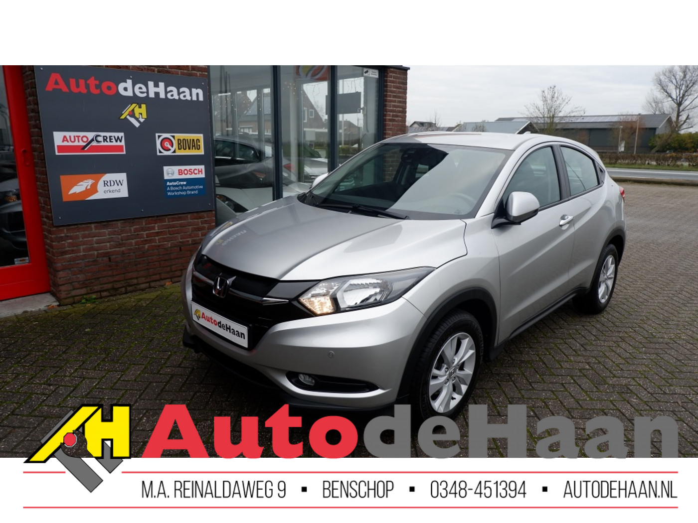 Honda Hr-v 1.5 i-VTEC Elegance Aut. Navi/Lane-ass/1e Eig/App/Clima/Winterse 2016 - voorkant