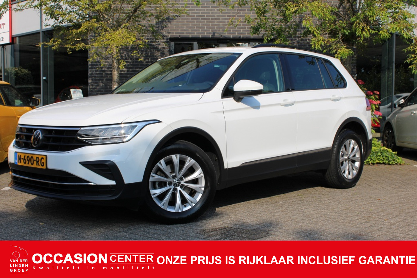 Volkswagen Tiguan 1.5 TSI DSG 150pk Life Navi/Matrix led/Cruise/Pdc 2x/18" 2021 - voorkant