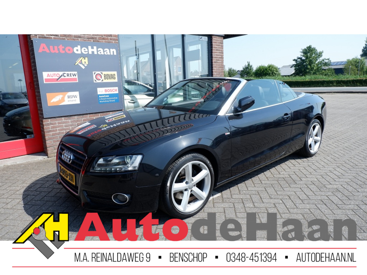 Audi Audi A5 Cabriolet 2.0 TFSI Pro Line 2xS-Line/Leer/Navi/Xenon/18"/Cruise 2009 - voorkant