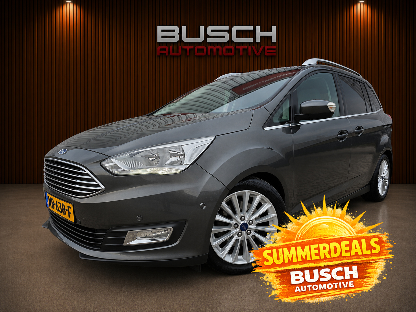 Ford Grand C-max 1.5 Titanium | VAN 2e EIGENAAR | AUTOMAAT | 2017 - voorkant