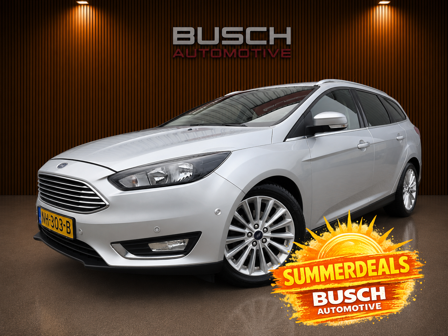 Ford Focus 1.0 Titanium | VAN 2e EIGENAAR | BLUETOOTH | 2017 - voorkant