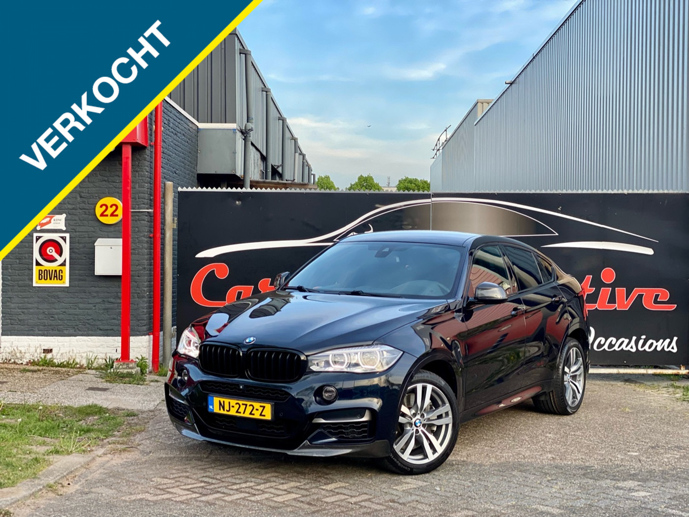BMW X6 M50d M50d B&O/Softclose/HeadUp/ACC/360cam VOL! 2016 - voorkant