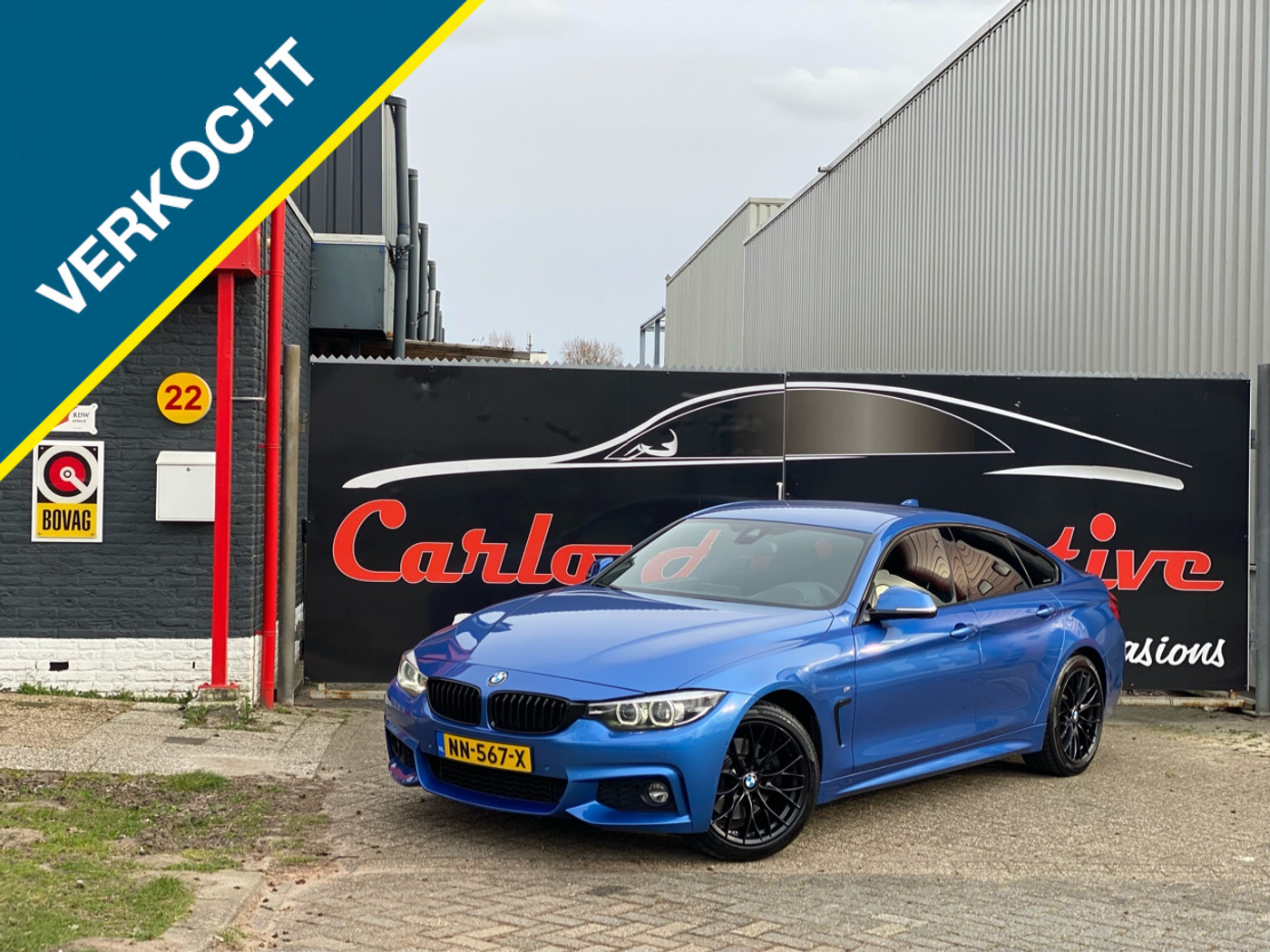 BMW 430i 430i 252PK! *M-SPORT* HeadUP/Virtual/LaneAss VOL! 2017 - voorkant