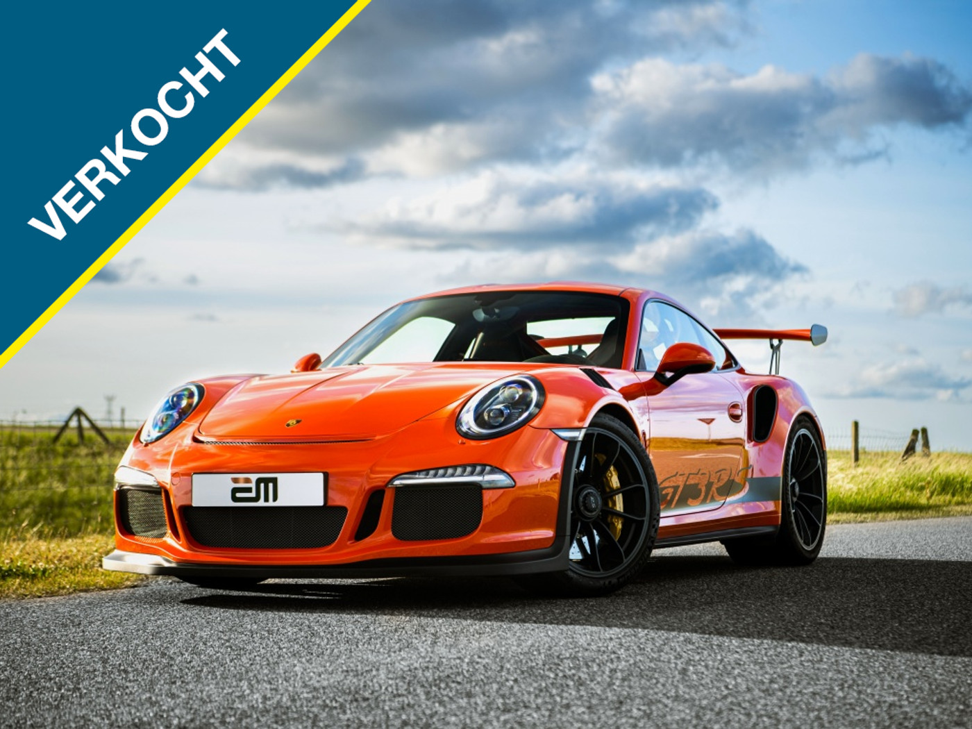 Porsche 911 Gt3 RS 4.0 GT3 RS Lava Orange Porsche Approved 2016 - voorkant
