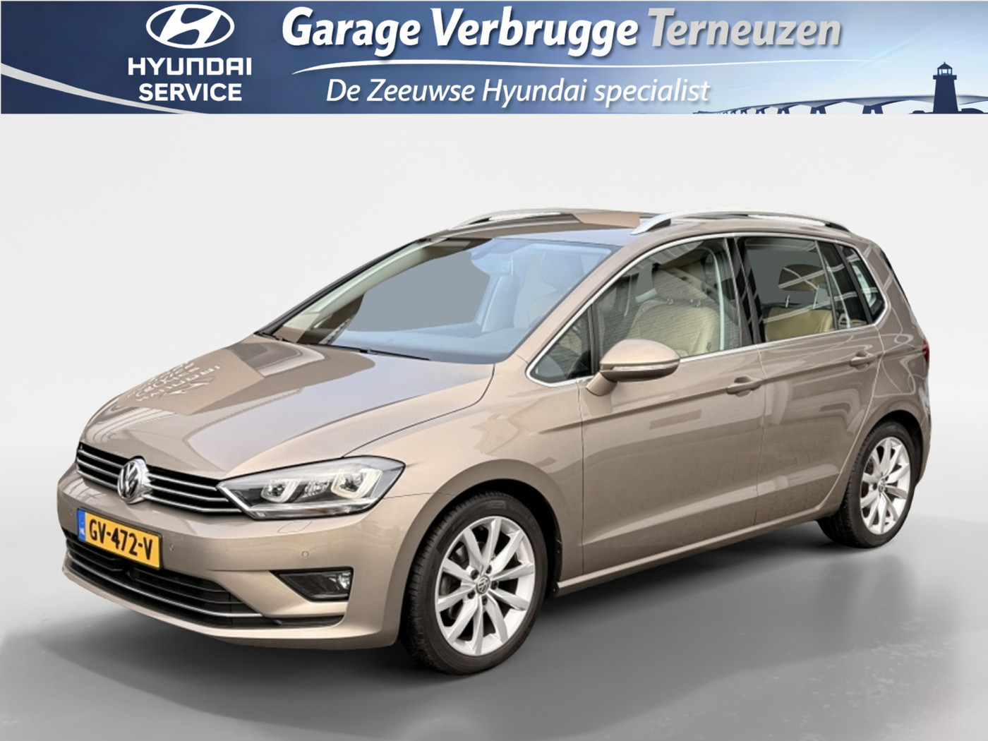 Volkswagen Golf Sportsvan 1.2 TSI Highline DSG Automaat | Leder | Trekhaak! | 1e eigenaar 2015 - voorkant