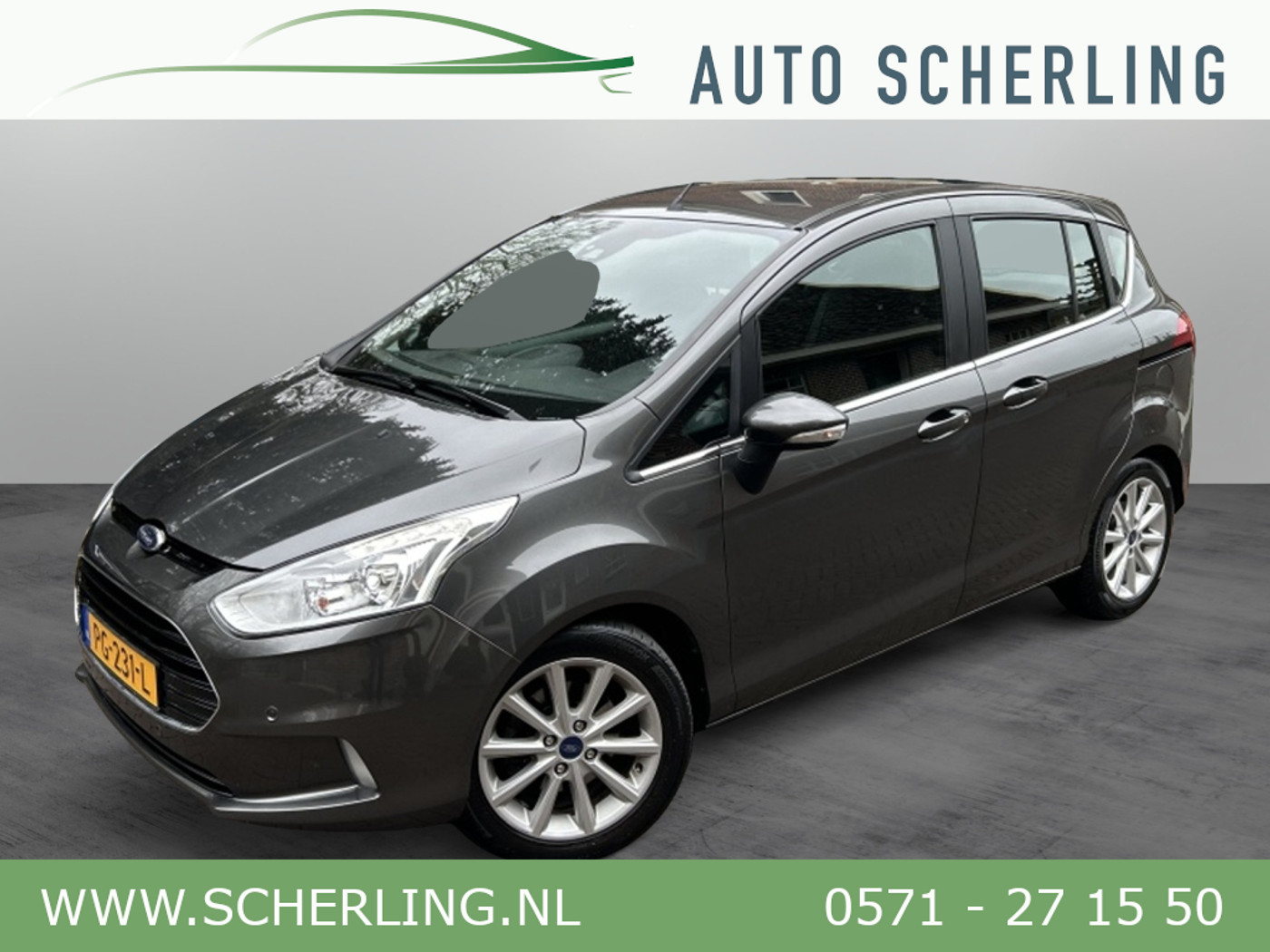 Ford B-max 1.0 Titanium Navi, Camera, PDC, Trekhaak, Dealeronderhouden 2017 - voorkant