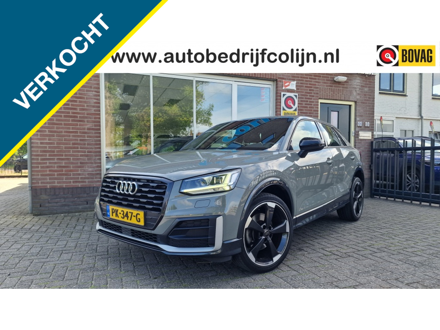 Audi Q2 1.4 TFSI CoD S-Line, Leder, Navi, NL Auto 2017 - voorkant