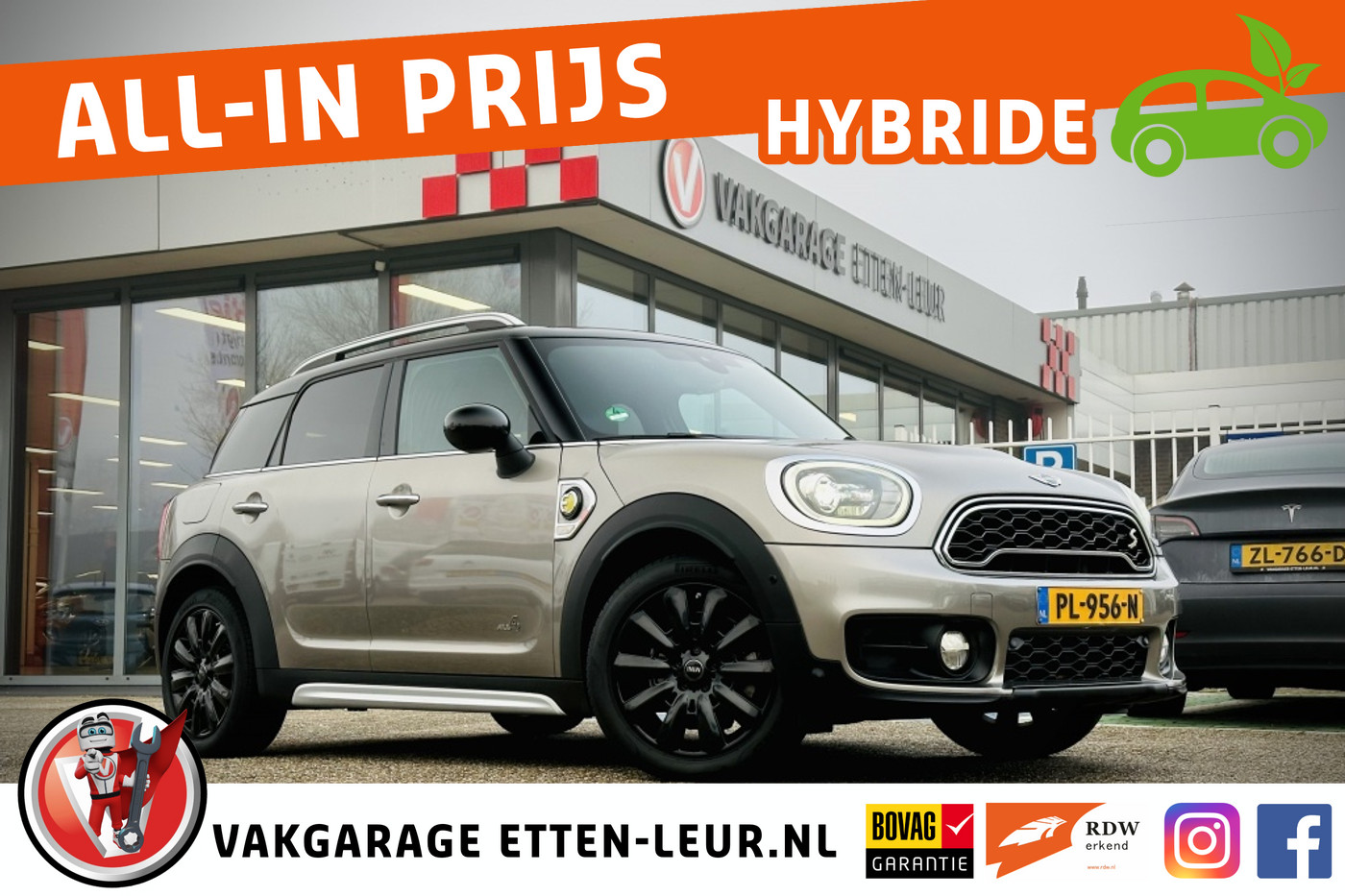 Mini Countryman 2.0 Cooper S E ALL4 Salt 2017 - voorkant