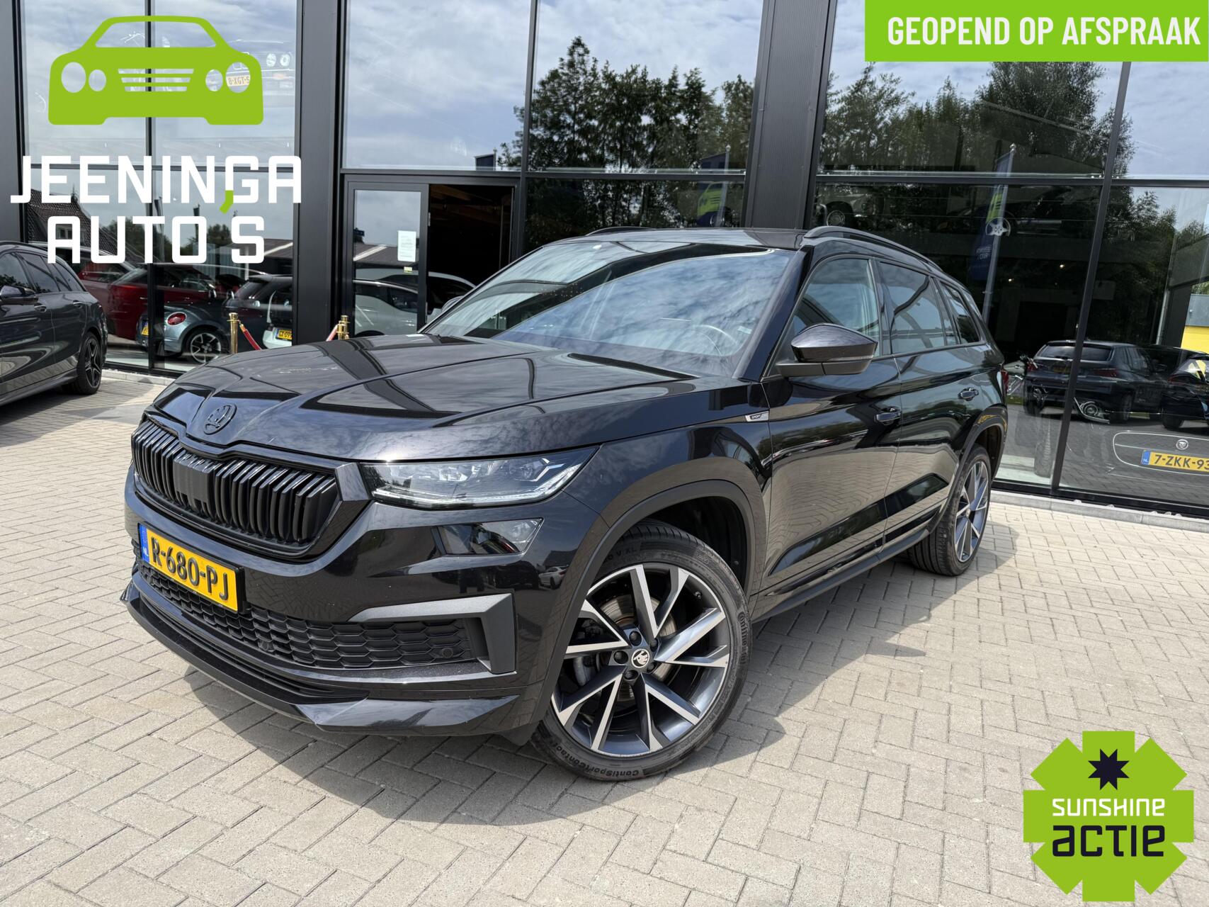 Skoda Kodiaq 1.5 TSI Sportline Business|Pano|Memory|Camera|ElekTrekhaak 2022 - voorkant