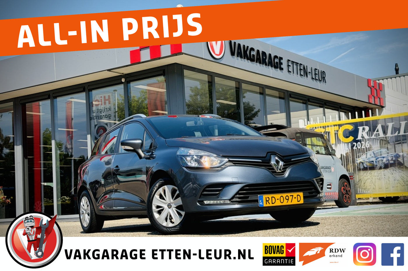 Renault Clio 0.9 TCe Zen | AIRCO | TREKHAAK | CRUISE | PARKEERSENSOREN 2017 - voorkant