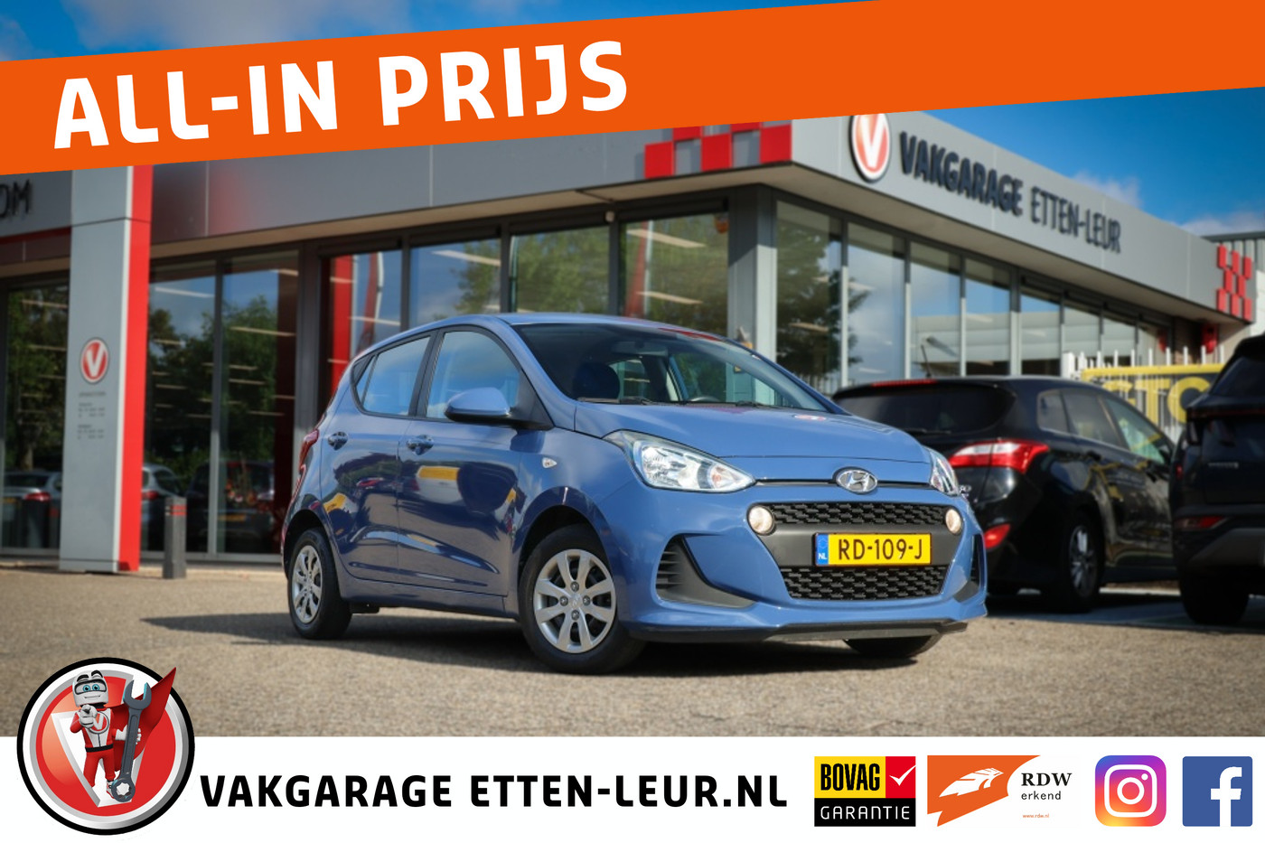 Hyundai I10 1.0i Comfort/Cruise controle/ Airco 2018 - voorkant