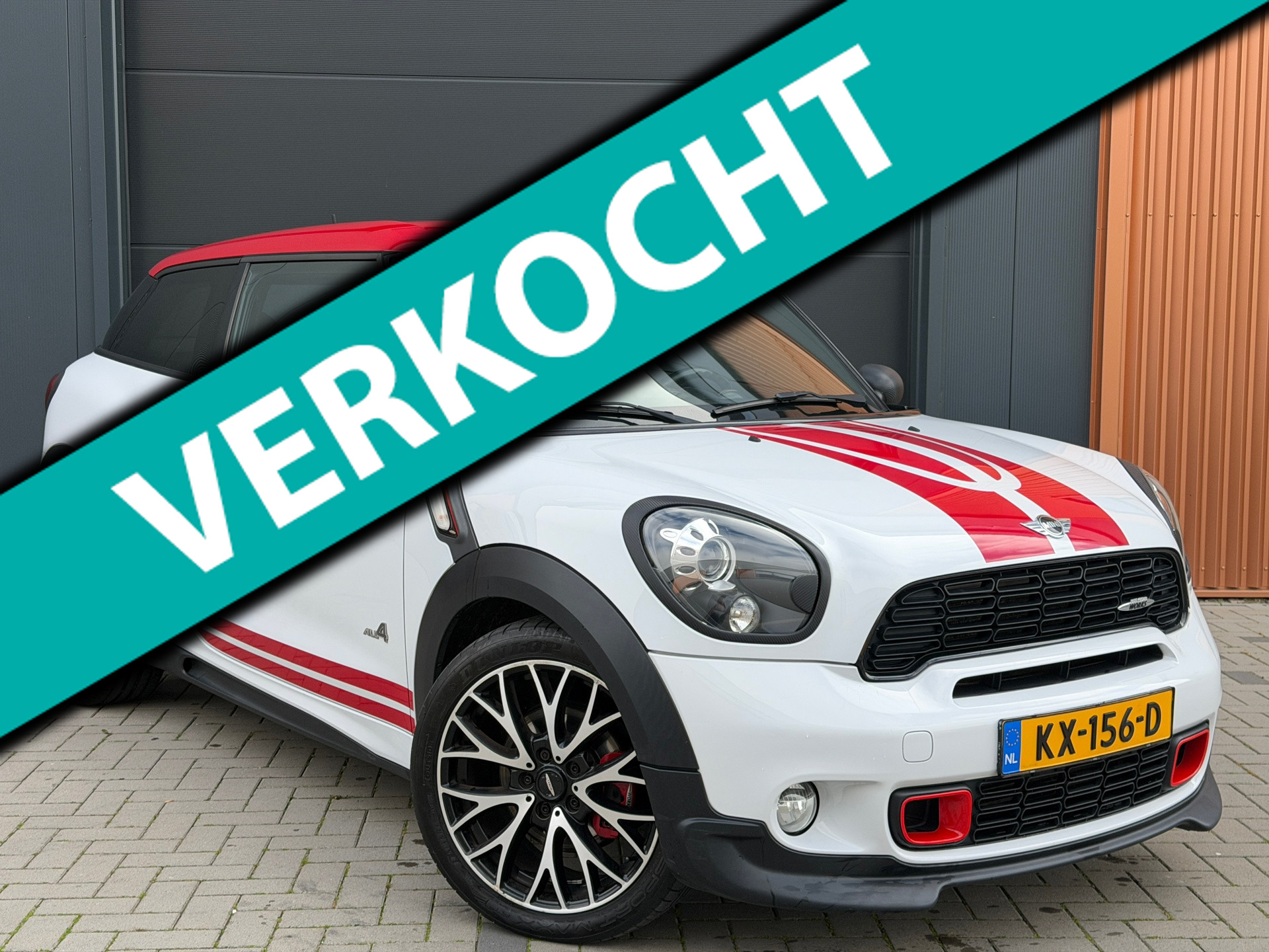 Mini John Cooper Works 1.6 John Cooper Works ALL4 Chili|Origineel 218pk|Navi|Parkeersensoren|Lederen Zetels|Stoelverw|Cruise Control 2013 - voorkant