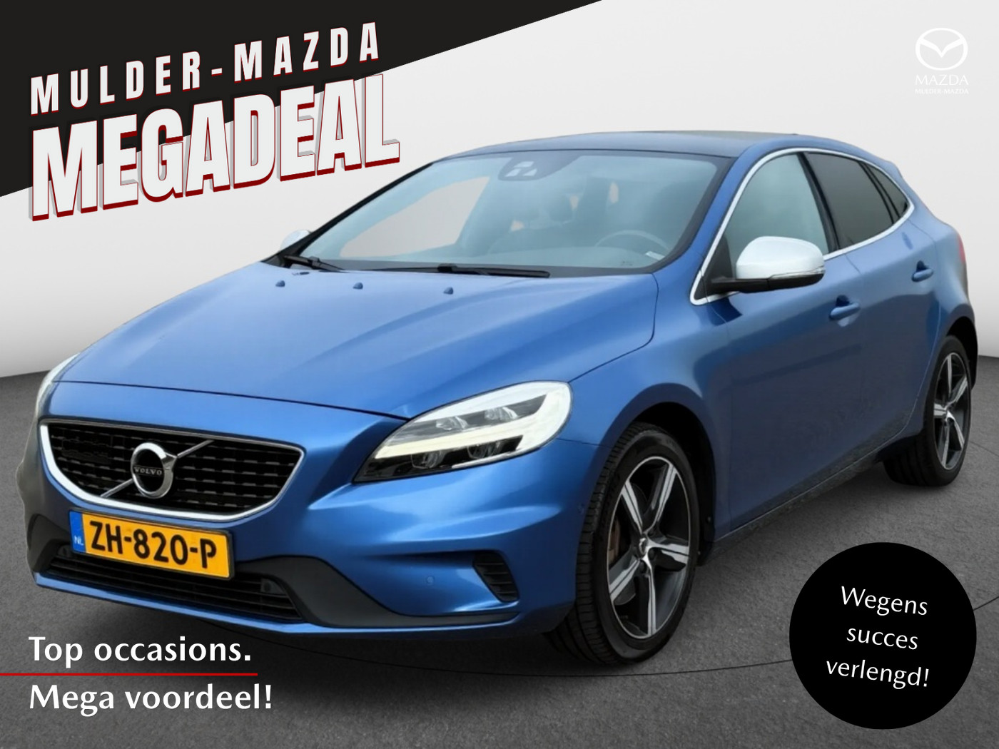 Volvo V40 1.5 T3 Polar+ Sport Aut | Panoramadak | Lederen bekleding | Trek 2019 - voorkant