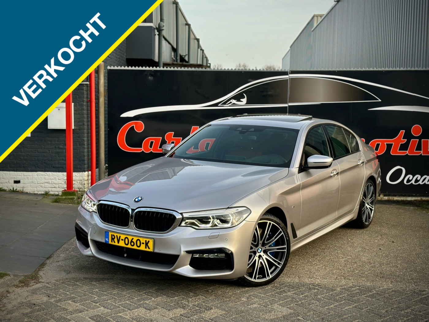BMW 540i 540i M-SPORT SOFTCLO|B&W|DAK|360|HUD|NIGHTVIS|MASSAGE 2018 - voorkant