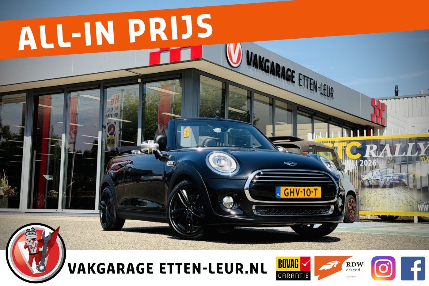 Mini Cooper 1.5 C. Chili S. Bns/leder/navigatie 2017 - voorkant