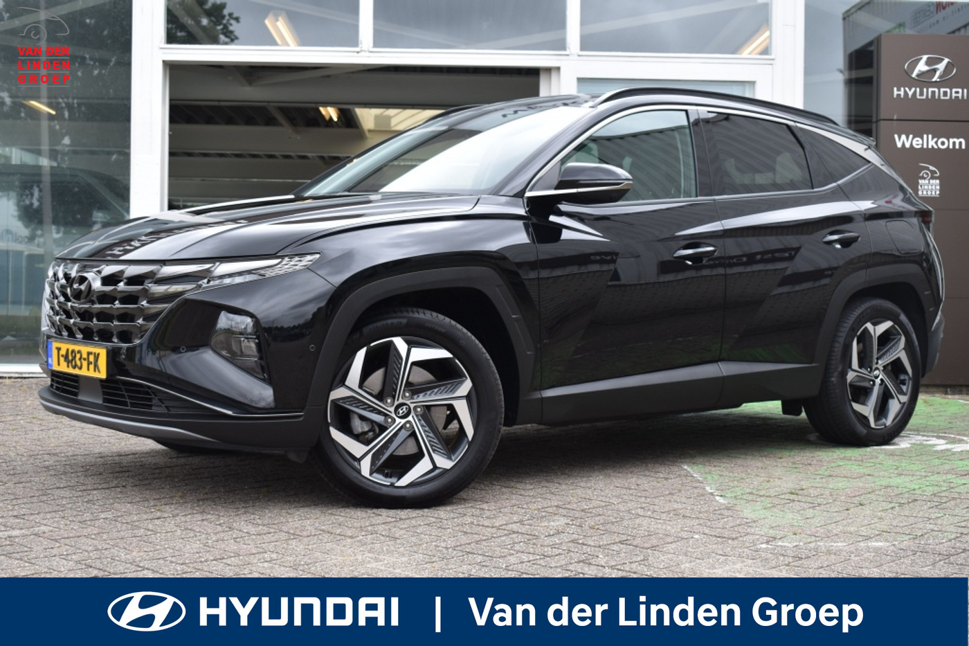 Hyundai Tucson 1.6 T-GDI HEV Premium Sky Trekhaak 360Cam/Leer/Blindspot/19"/Win 2023 - voorkant
