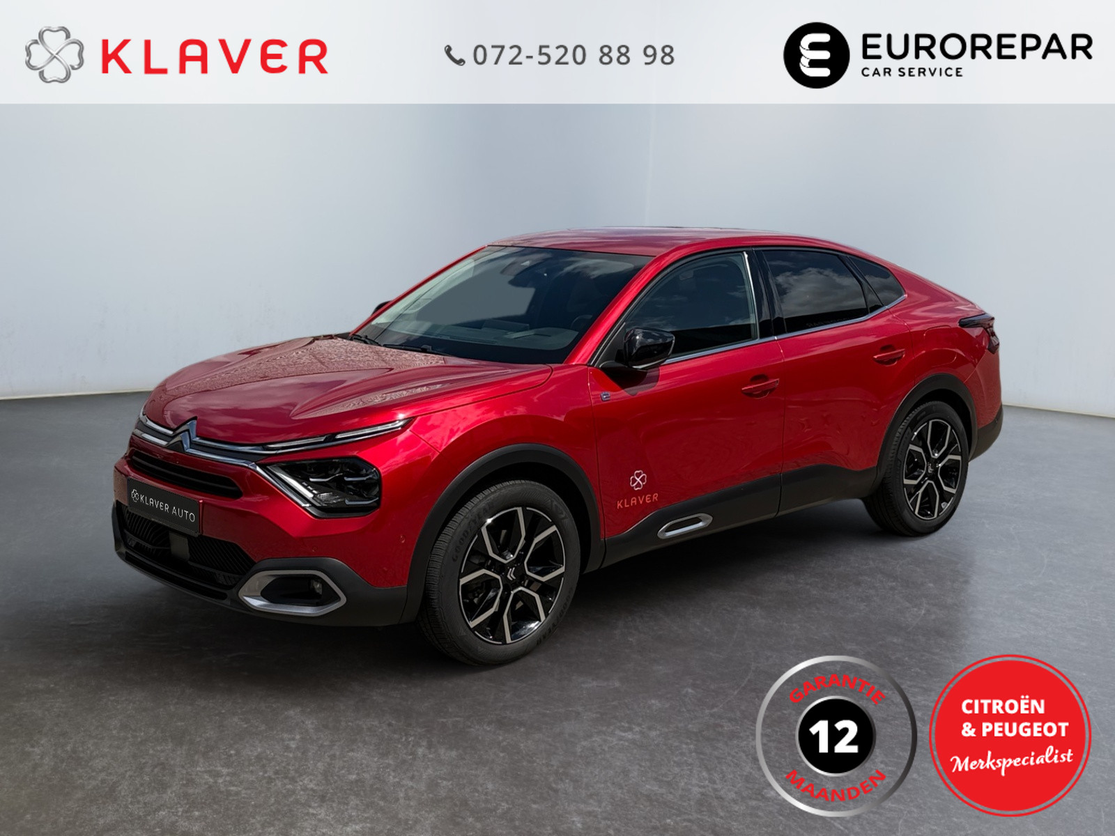 Citroen E-c4 X Shine 50 kwh 136PK | Leder | Stoel+stuurverw | Massage 2023 - voorkant