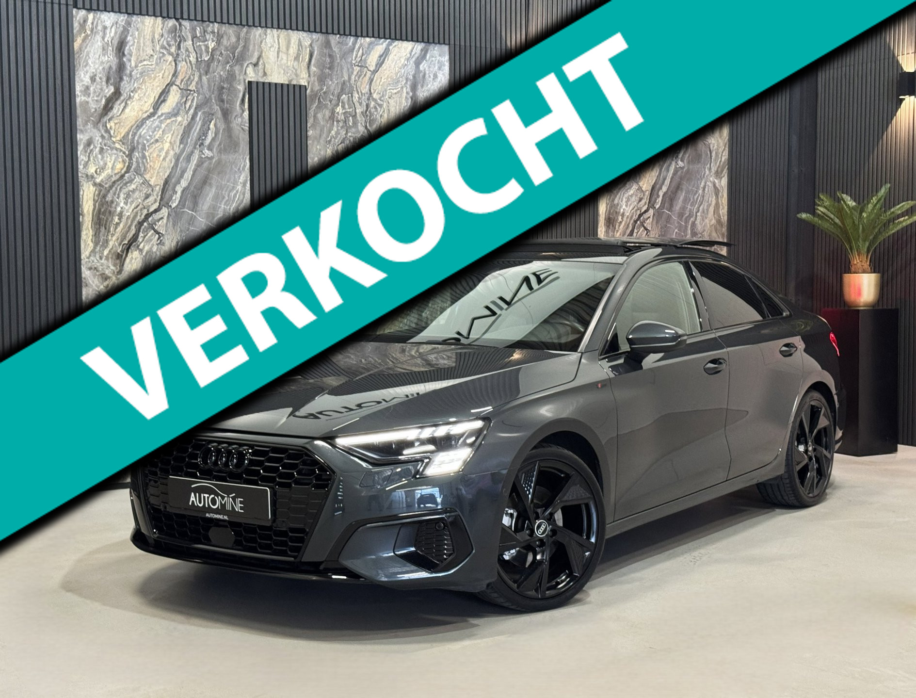 Audi A3 Limousine 35 TFSI S-line Black Optic|PANO|SFEER|MEMORY|BLIND SPOT|MATRIX 2020 - voorkant