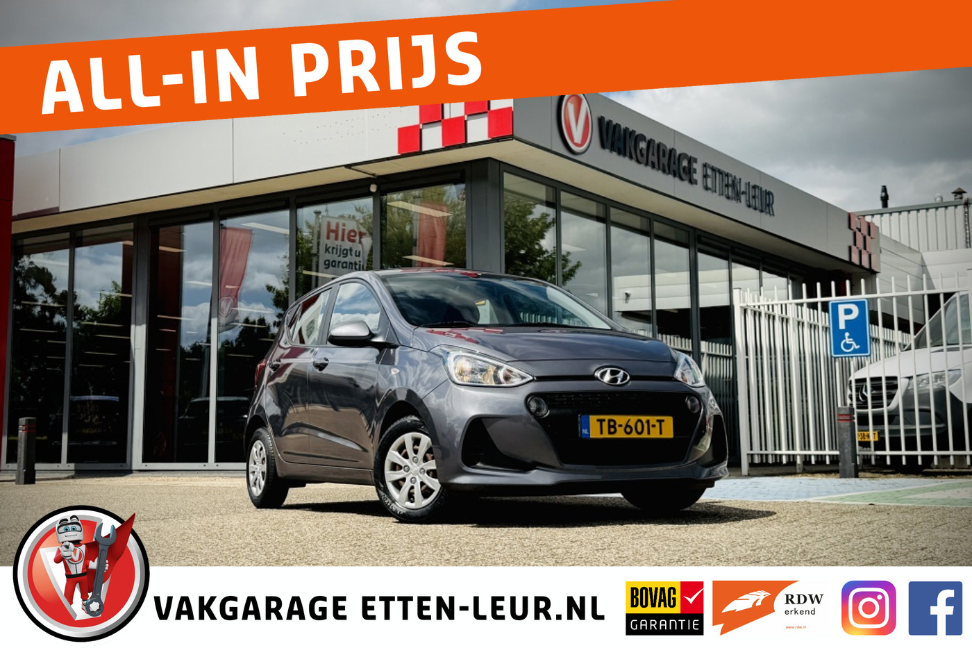Hyundai I10 1.0i Comfort | AIRCO | CRUISE | CARPLAY + ANDROID 2018 - voorkant