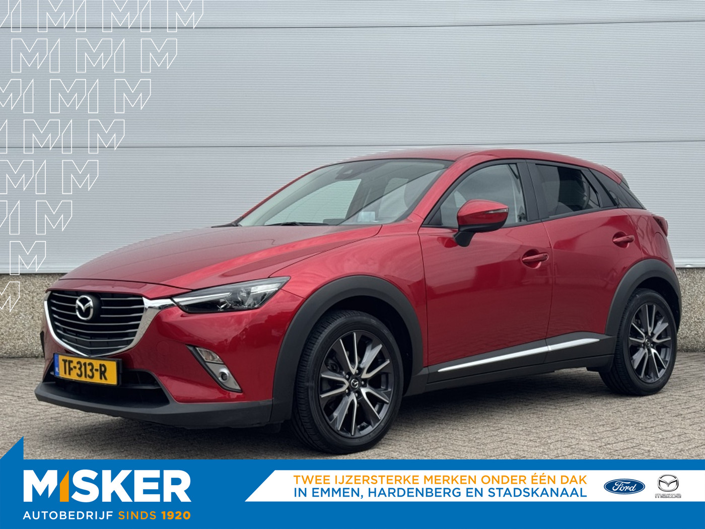 Mazda Mazda Cx-3 2.0 120pk automaat, SkyLGT, trekhaak, cruise, head-up, climate 2018 - voorkant