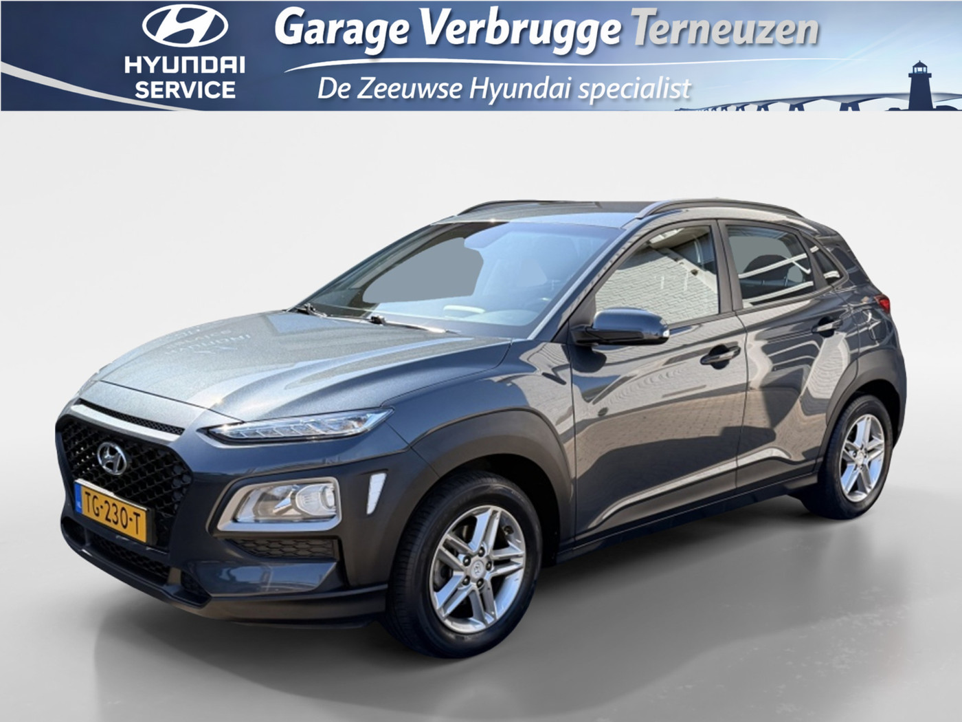 Hyundai Kona 1.0T Comfort plus | Apple carplay | Trekhaak 1200kg! | Camera | 2019 - voorkant