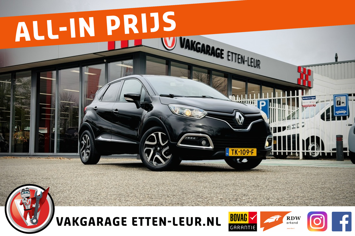 Renault Captur 0.9 TCe Dynamique 2014 - voorkant