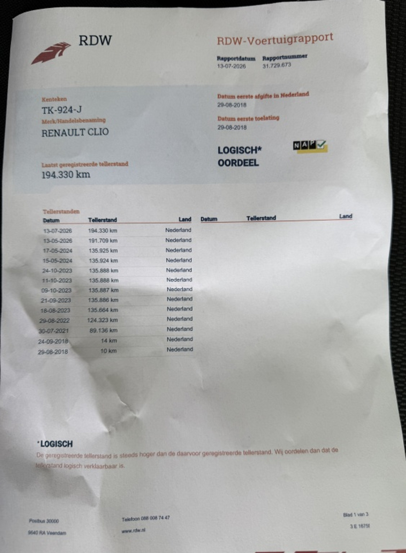 Foto van Renault Clio