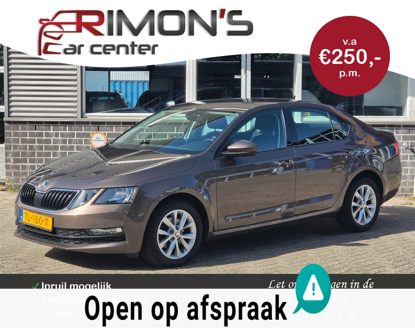 Skoda Octavia 1.0 TSI Aut Dealer onderhouden Navi Carplay Nap 2018 - voorkant