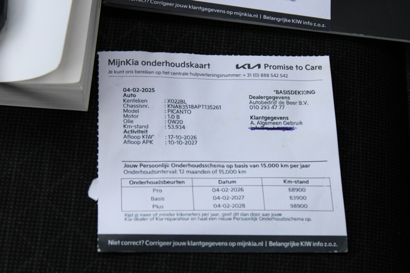 Foto van Kia Picanto