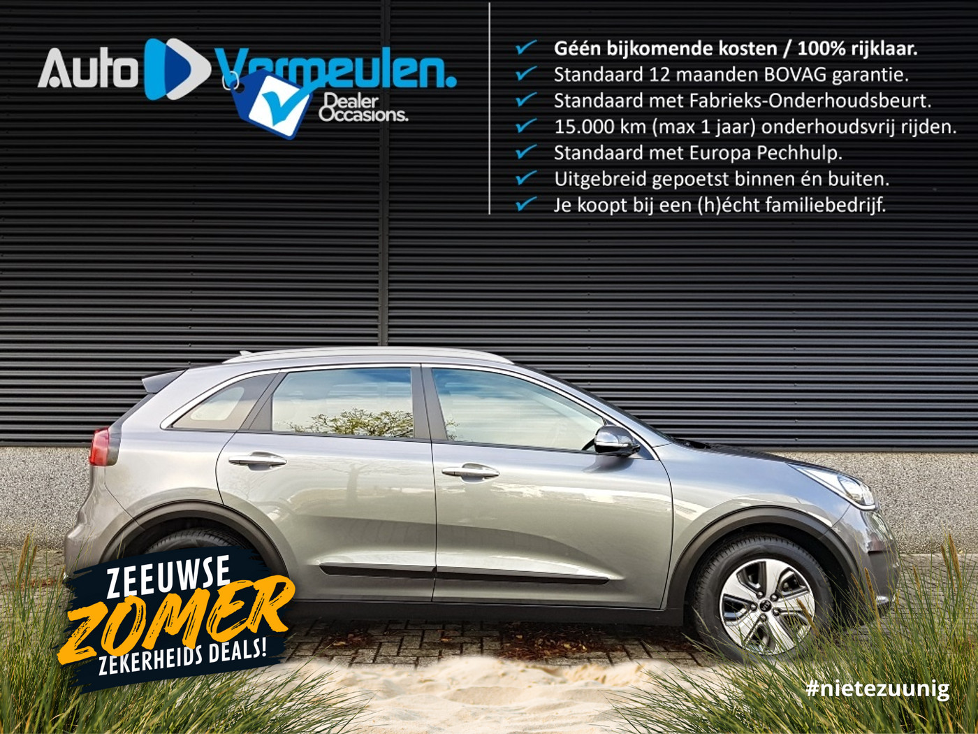 Kia Niro 1.6 GDi Hybrid DynamicLine 2018 - voorkant