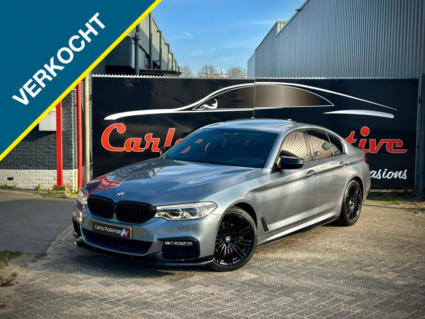 BMW 520i 520i M-PERFROMANCE HEADUP|DAK|NAPPA|CAMERA 2018 - voorkant