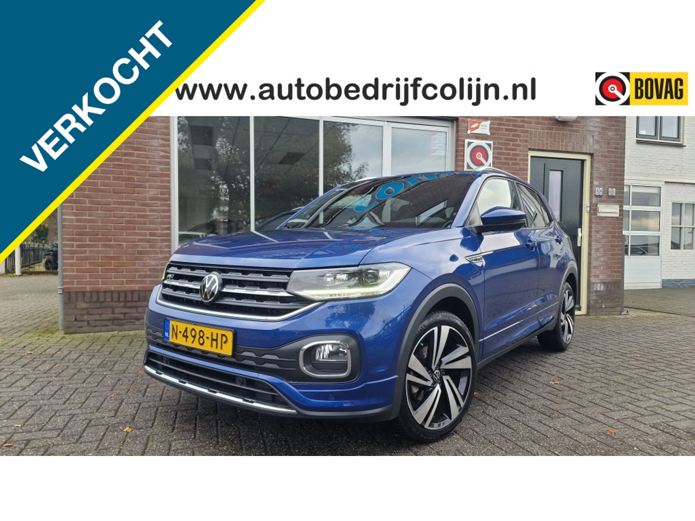 Volkswagen T-cross 1.0 TSI 110pk 2x R-Line, DSG automaat, NL Auto, Adaptieve cruise 2021 - voorkant