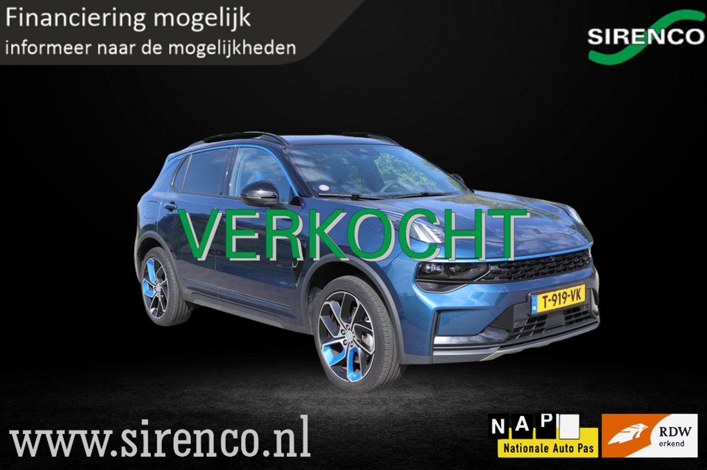 Lynk&co LYNK & Co 01 1.5| 360 camera met 3d view | zwarte dakhemel |panodak | stoelverwarming |Android auto & Apple carplay |dab | adaptive cruise control | sfeerverlichting | 2023 - voorkant