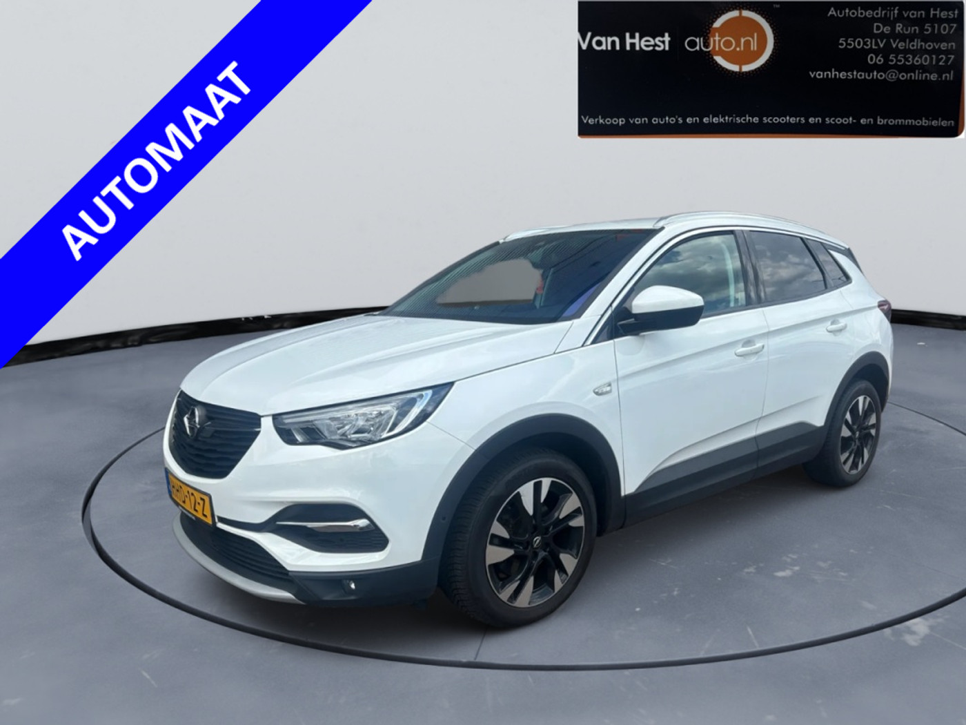 Opel Grandland X 1.2 Turbo Elegance 6 MND | GAR | LEER | CLIMA | NAVI | CRUISE C 2021 - voorkant