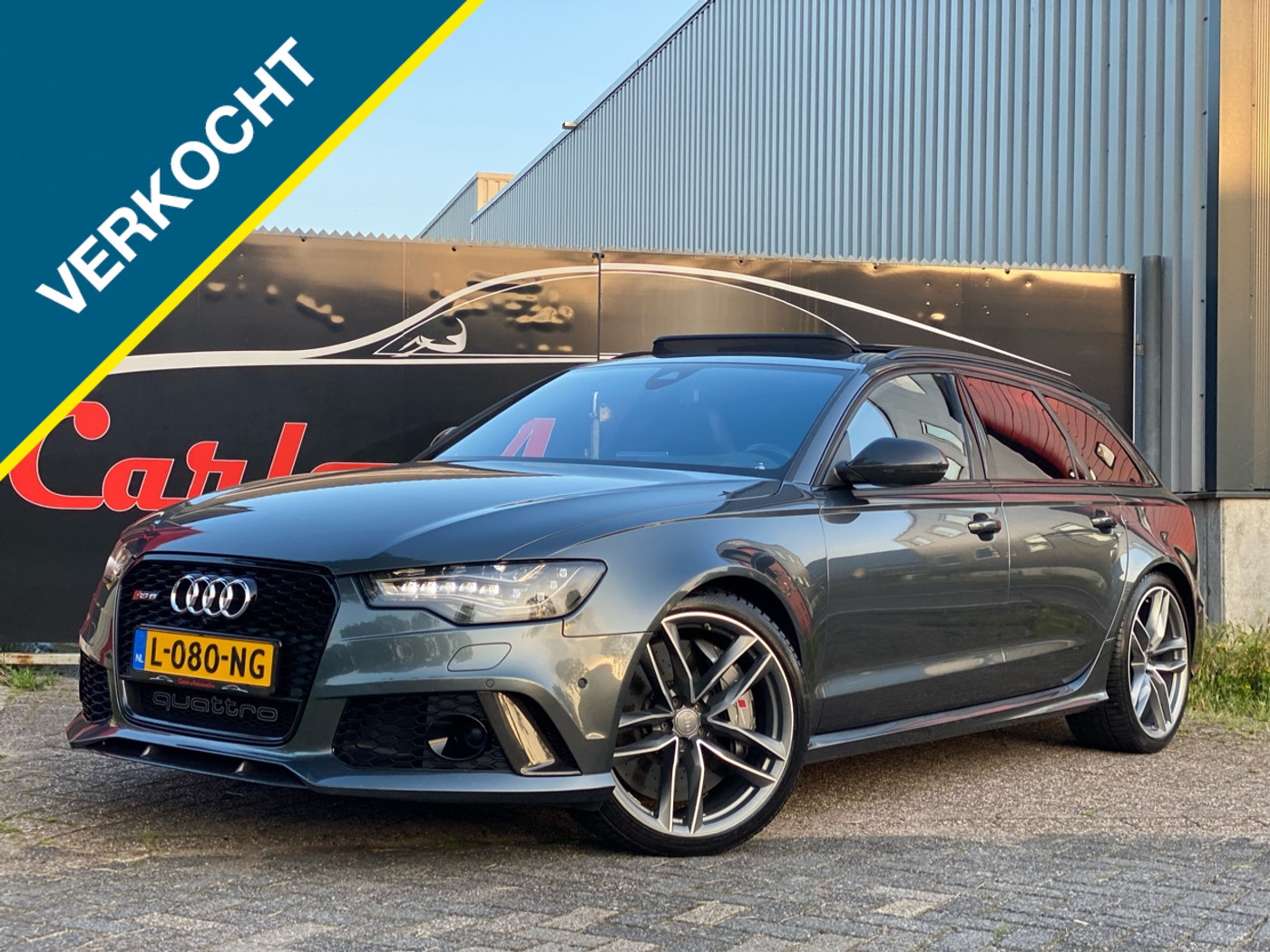 Audi RS 6 Avant 4.0 TFSI *EXCLUSIVE* HUD/Nightvis/Pano/B&O/Ceramic VOL! 2014 - voorkant
