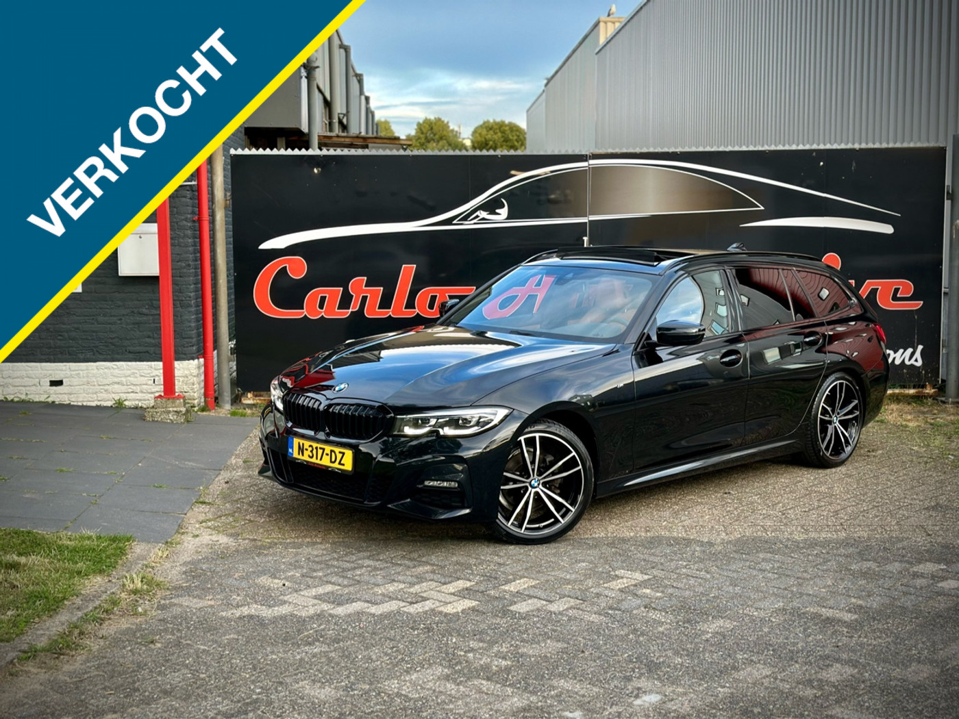 BMW 318i 2.0 M-SPORT PANO|LEDER|CAMERA|HiFi|LED 2021 - voorkant