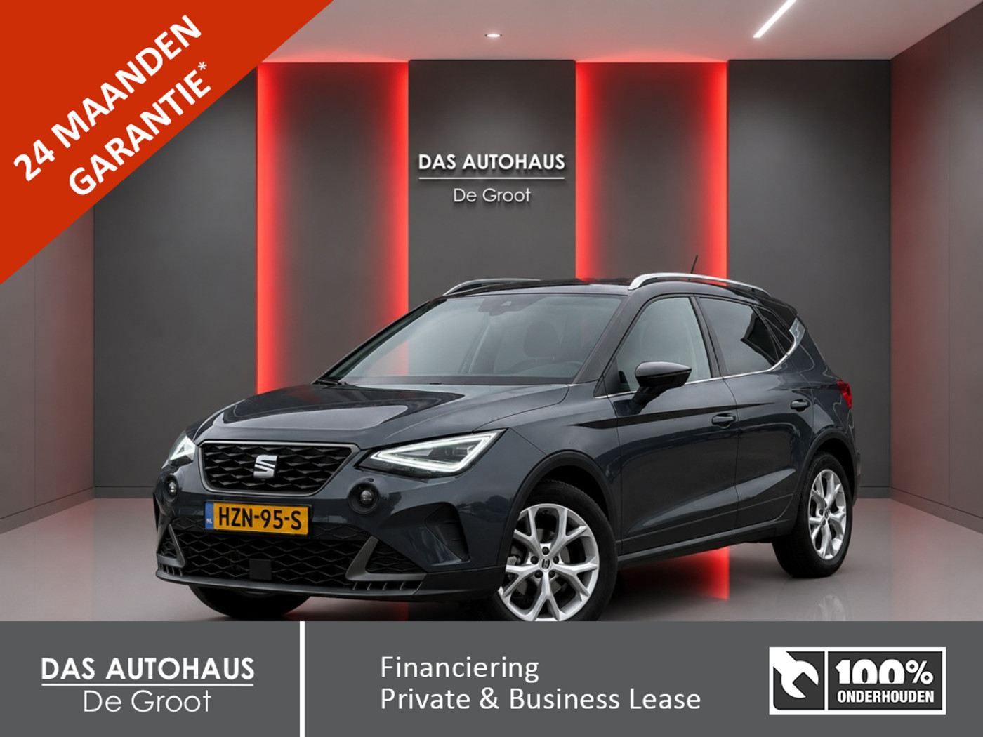 Seat Arona 1.0 TSI 95pk FR | Carplay | Cruise | Climate | Camera | Navi 2023 - voorkant