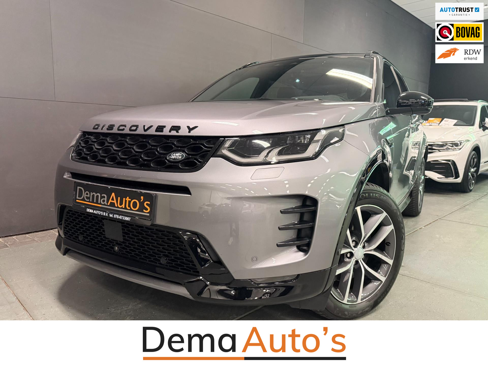 Land Rover Discovery Sport 1.5 P300e AWD R-DYNAMIC 19DKM!! SOH-TEST/ PANO/NAVI/V-COCKPIT/DAB/CARPLAY/LED/CAM/M-STOELEN/// 2023 - voorkant