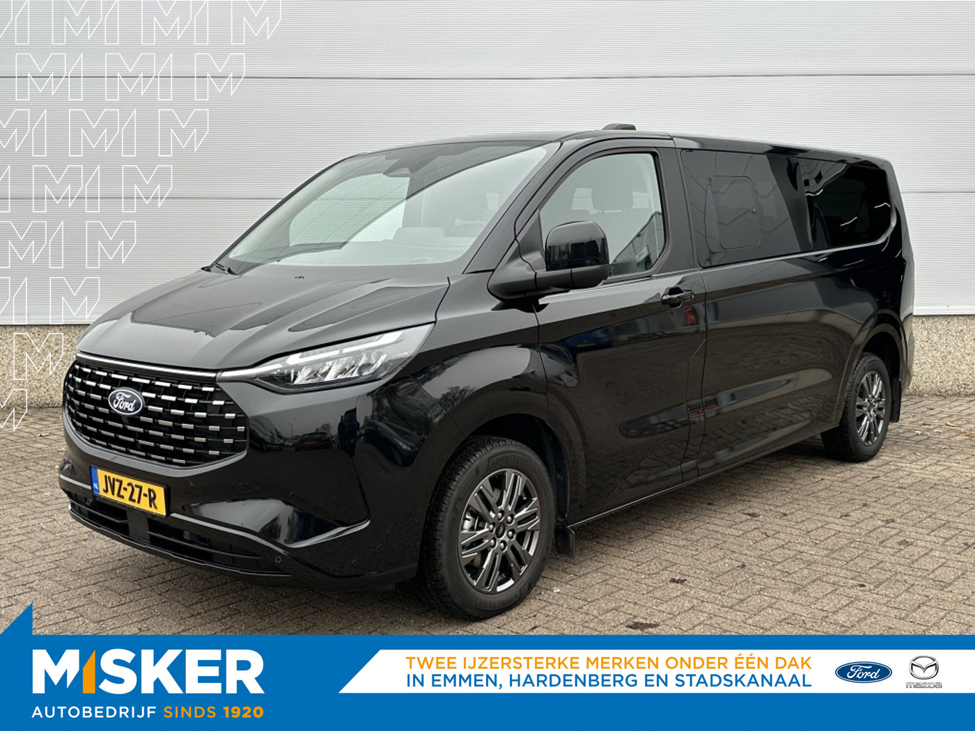 Ford Tourneo Custom Plug-in Hybrid 340 L2 Tourneo Titanium AUTOMAAT! TREKHAAK! LEDER 2025 - voorkant
