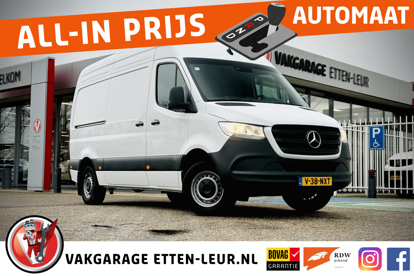 Mercedes-Benz Sprinter 315 1.9 CDI L2H2 RWD BPM VRIJ | CAMERA | CARPLAY + ANDROID 2024 - voorkant