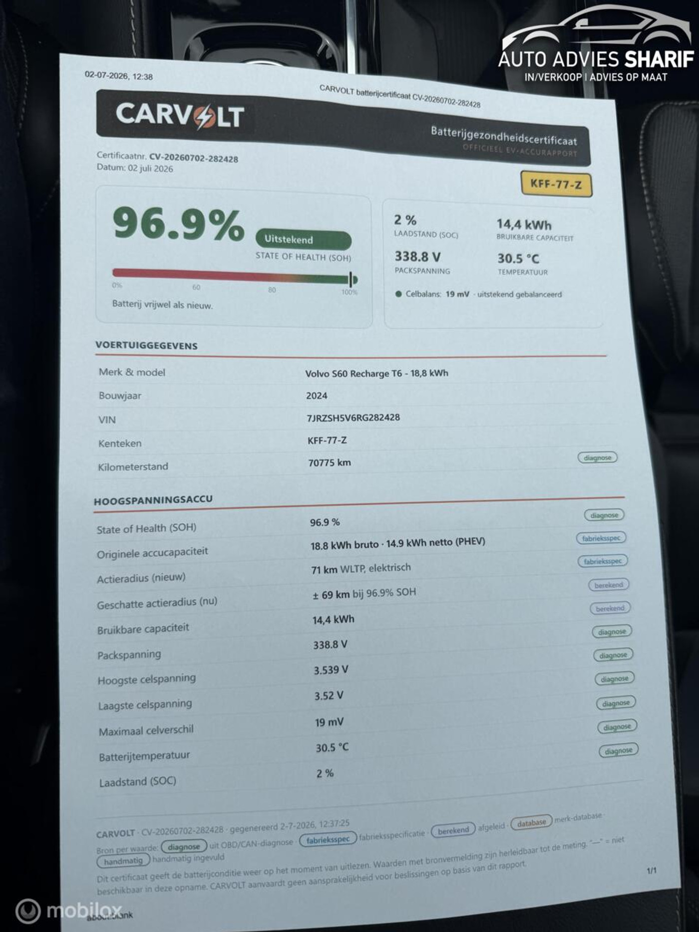 Foto van Volvo S60