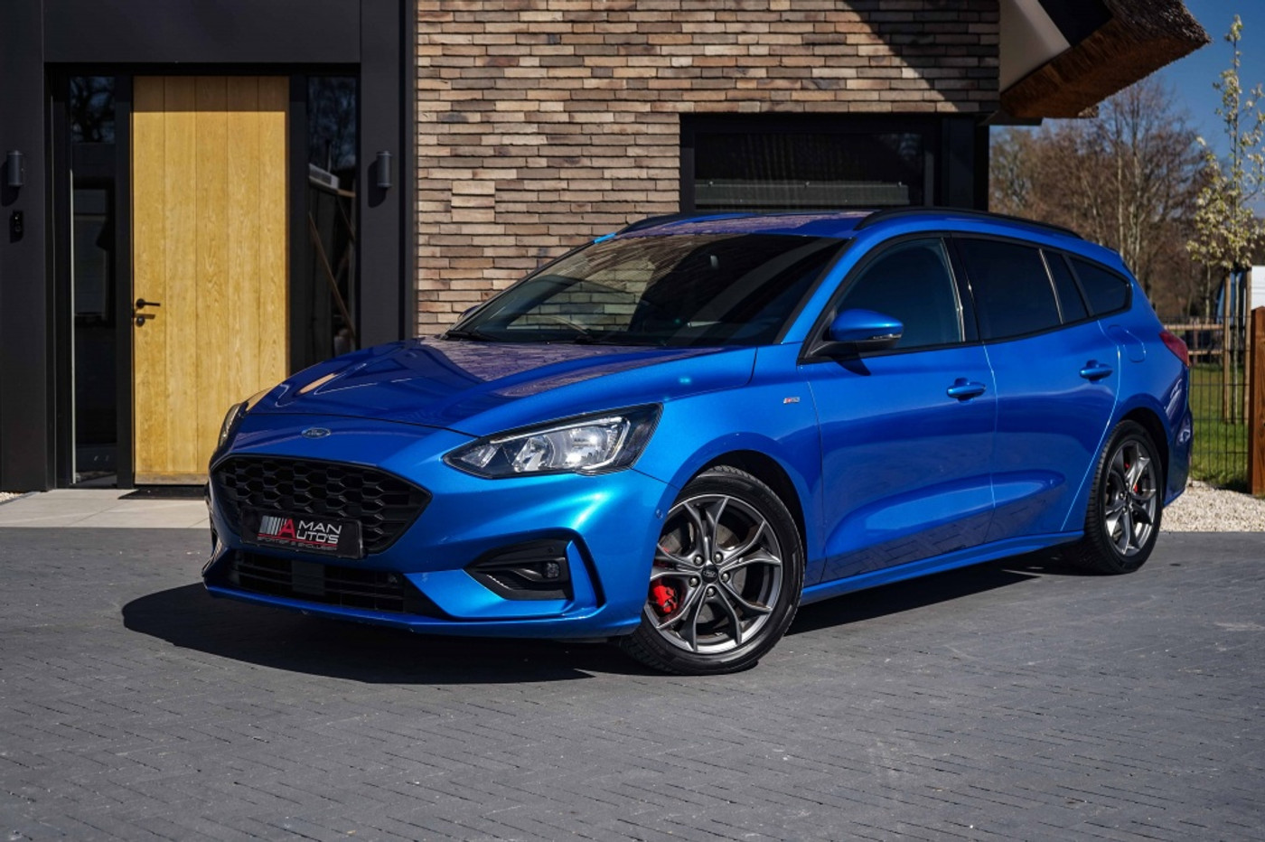Ford Focus ST-Line 125PK Automaat ACC Dynamic-blauw 2019 - voorkant