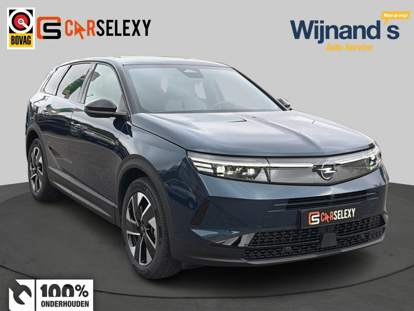 Opel Grandland 1.2T. Hybrid GS | Camera | adapt. cruise | Matrix lampen | Zwart 2025 - voorkant
