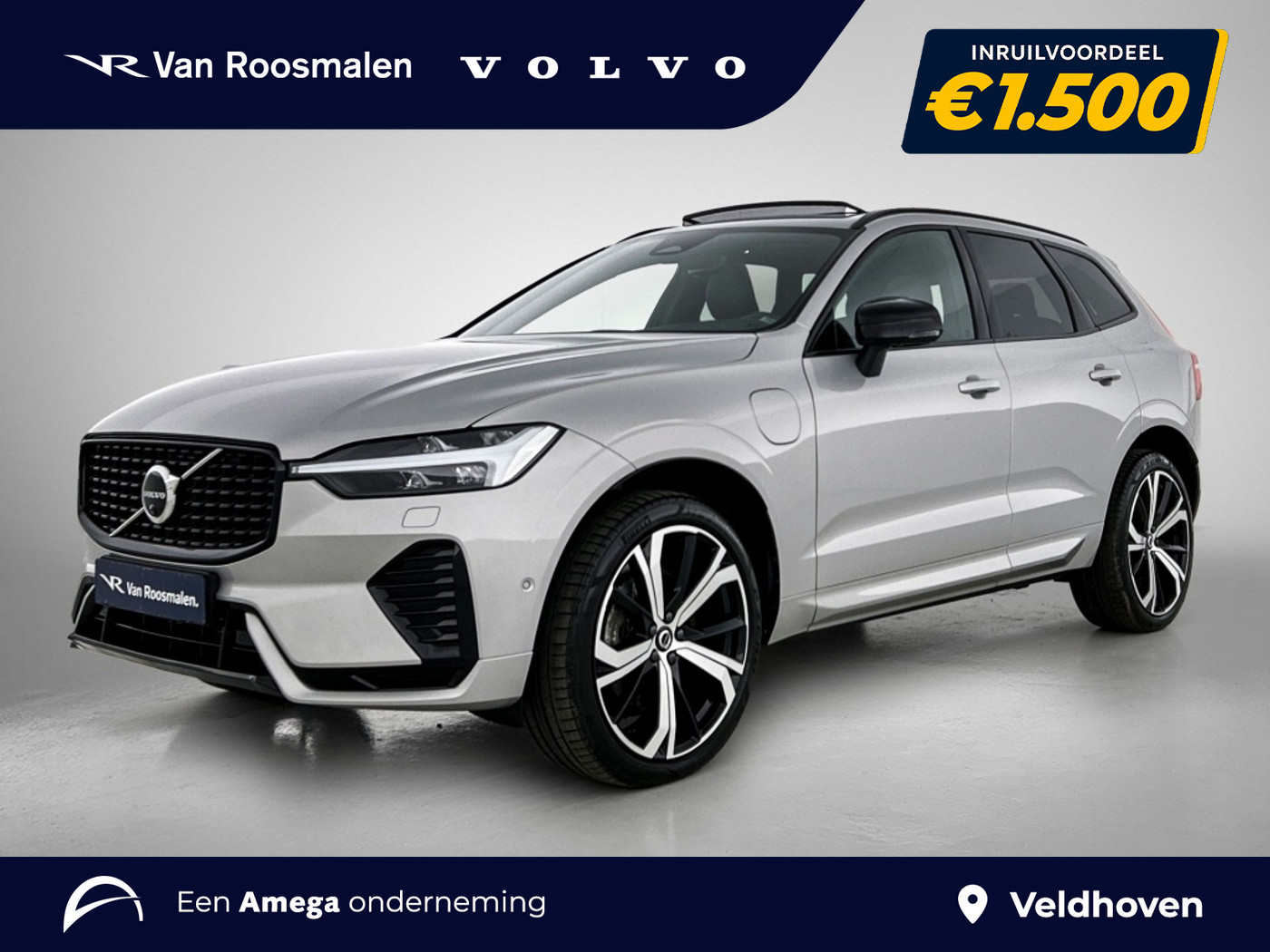 Volvo Xc60 T8 Ultimate Dark | Trekhaak | 21 inch | BLIS | Pano | H&K | 2024 - voorkant