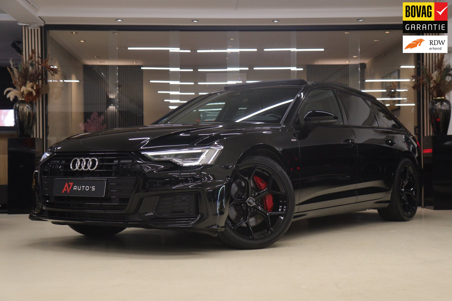 Audi A6 Avant 55 TFSI E 55 TFSI e quattro Competition PANO/LEER/HUD/SFEER/ACC/MEM/VOL 2021 - voorkant