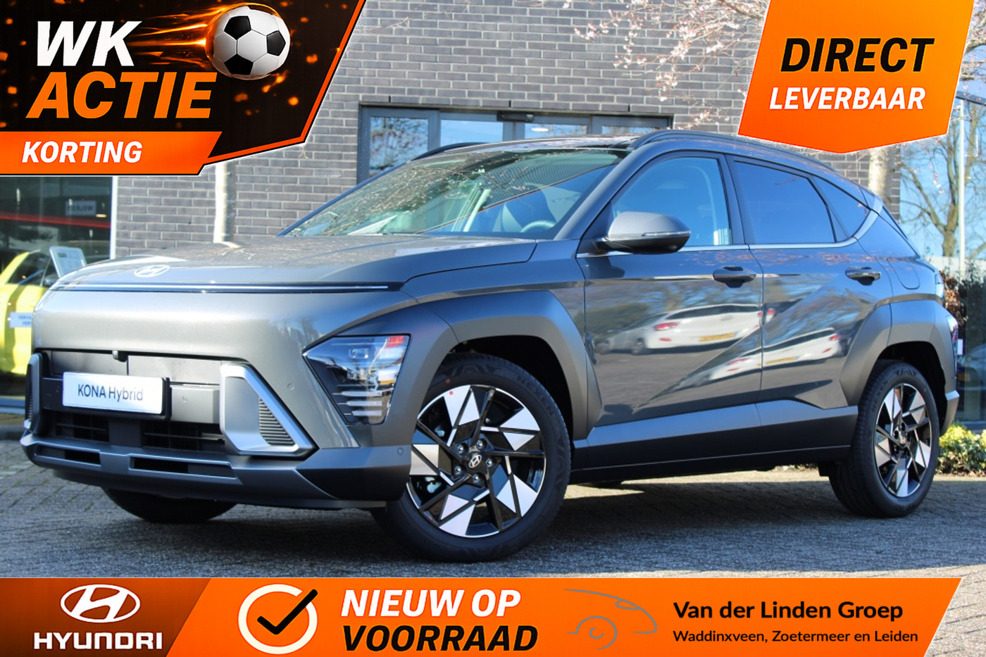 Hyundai Kona 1.6 GDI HEV Premium Sky *€ 4.500,- EXTRA WK ACTIEKORTING + DIREC 2026 - voorkant