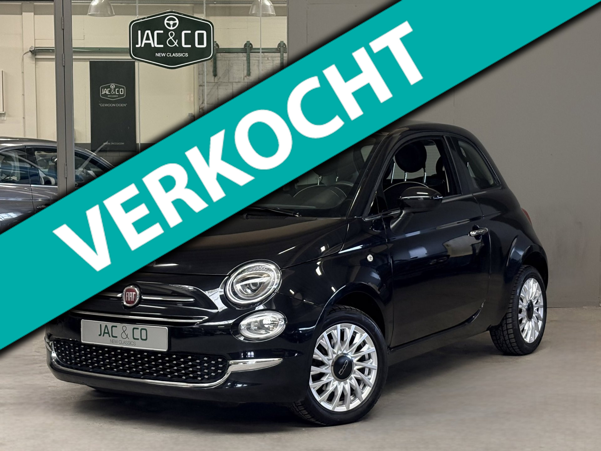 Fiat 500 1.2 Lounge Automaat Apple CarPlay Airco 2018 - voorkant