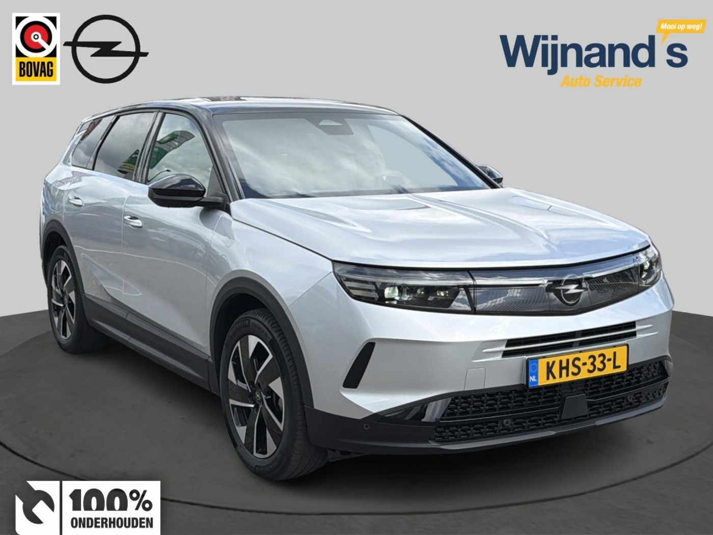 Opel Grandland 1.2T. Hybrid GS | Camera | adapt. cruise | Matrix lampen | Zwart 2025 - voorkant