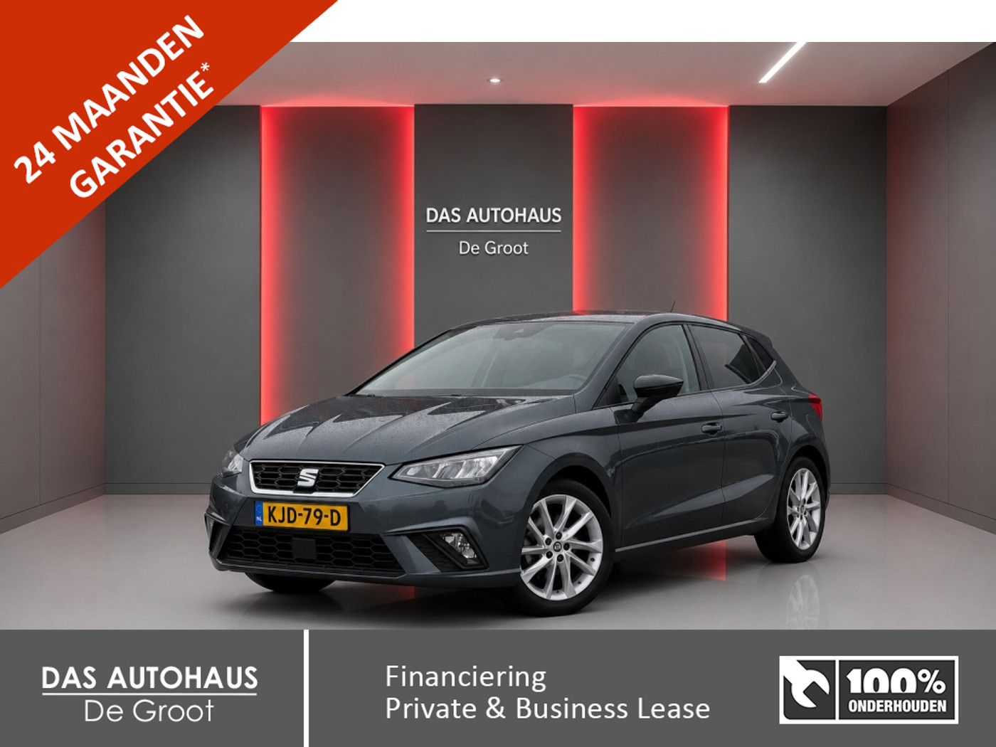Seat Ibiza 1.0 MPI 80pk FR | Climate | Cruise | Carplay 2023 - voorkant
