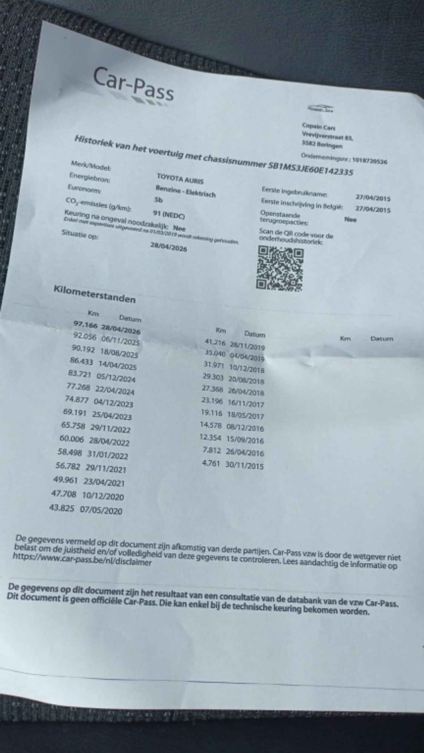 Foto van Toyota Toyota Auris